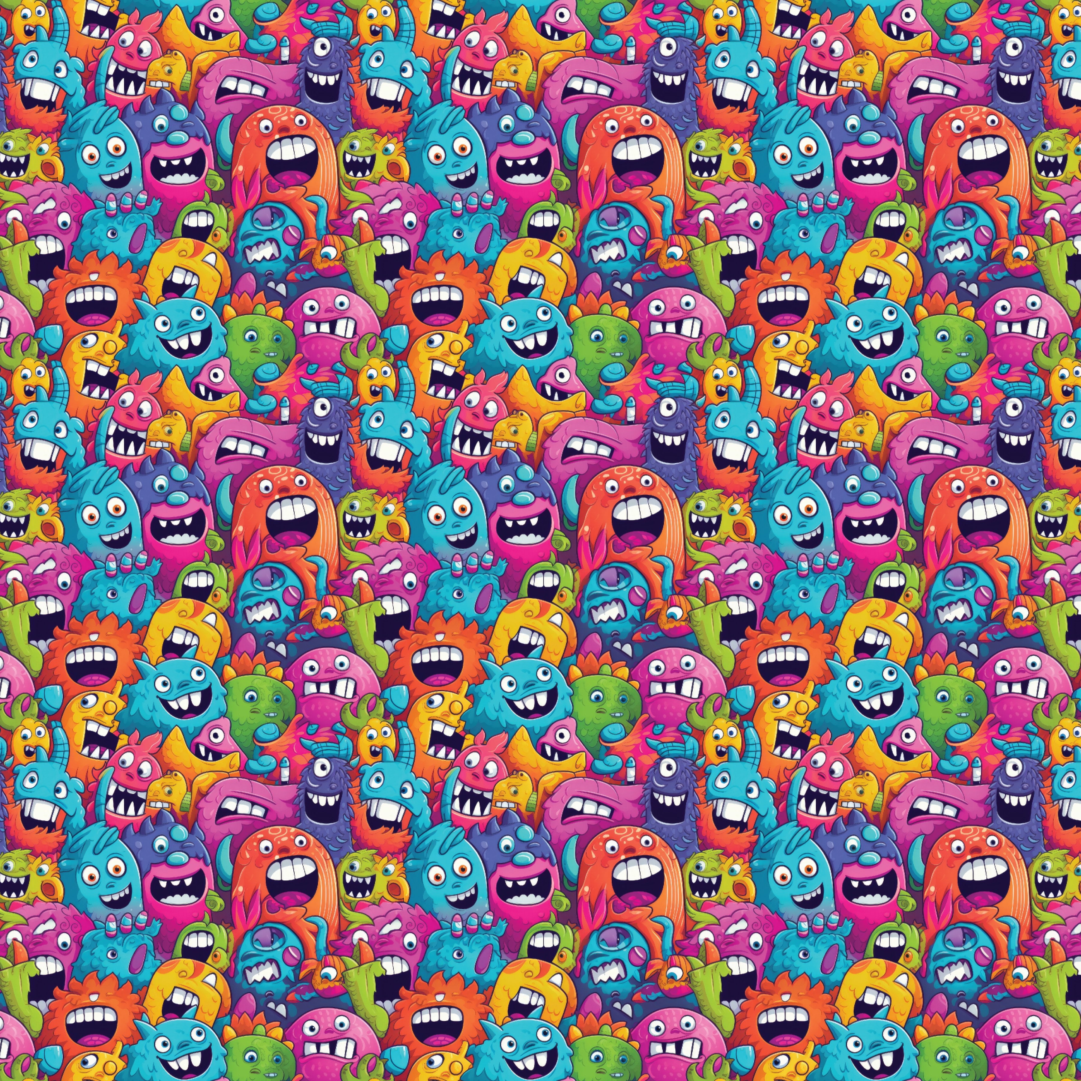 Monster Mash Pattern Acrylic Sheets - CMB Pattern Acrylic